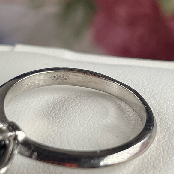 Clearance‼️3ct Diamond‼️RARE‼️ Silver 925 Ring size 7 - Picture 8 of 8